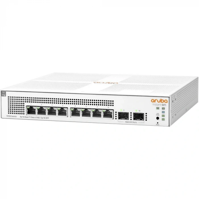 HPE ARUBA ION 1930 JL681A 8 PORT GIGABIT POE + 2XSFP UPLINK YÖNETİLEBİLİR 124W POE SWITCH
