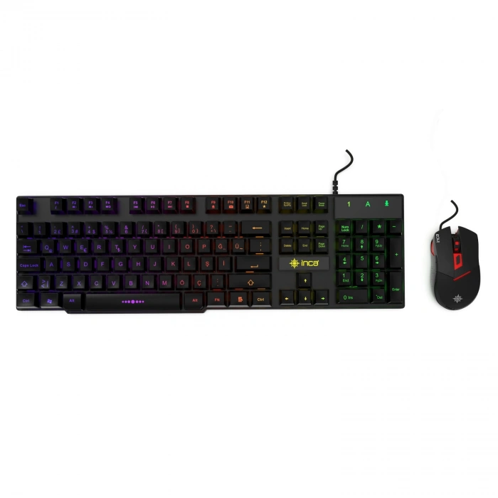 İnca Ikg-448 Raınbow Efect Mekanik Hisli Gamıng Klavye  Mouse Set
