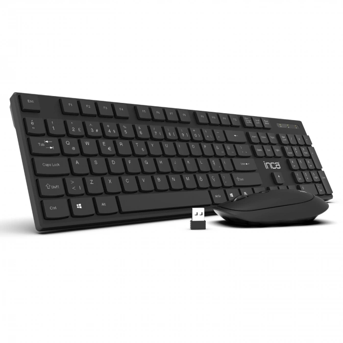 İnca IWS-537 Wireless Slim Design Soft Touch Q Keyboard Mouse Set