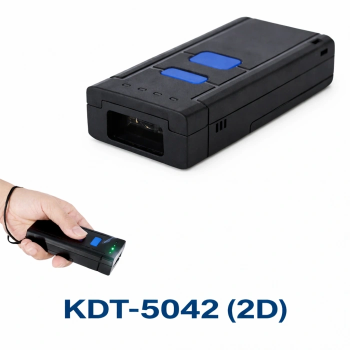 KDT-5042 (2D) Kablosuz Hafızalı Lazer Barkod Okuyucu (2.4G+USB+Bluetooth)