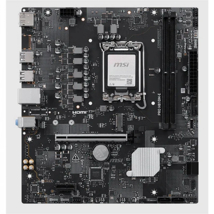MSI PRO H810M-E DDR5 6400MT/S 1XHDMI 1XDP 1XM.2 USB 3.2 MATX 1851P (INTEL ULTRA PROCESSORS SERIES 2)