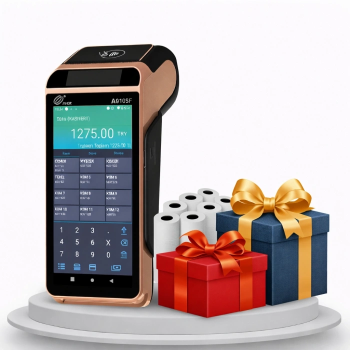 PAX A910SF Android YazarkasaPOS 20 Adet Rulo Hediye