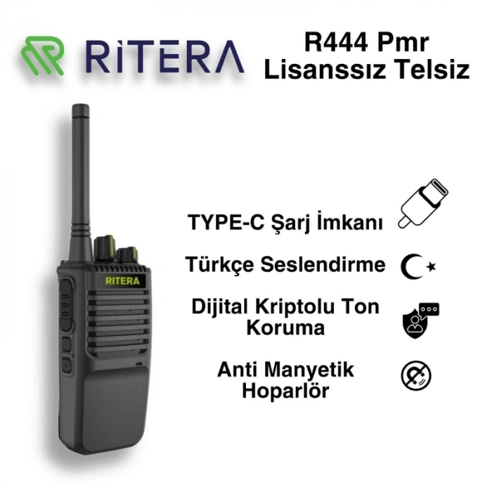 Ritera R444 Pmr Lisanssız El Telsizi