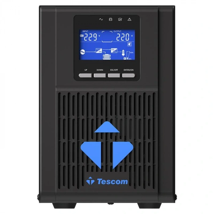 TESCOM NEOLINE 1KVA 1F/1F (2X9AH) 4/8DK LCD ONLINE UPS