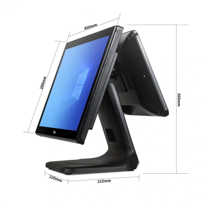 TIWOX TP-7610D 18.5 I7 10.NESİL(10710)128GB NWME SSD 8GB DDR4 RAM 1366X768 DOKUNMATİK POS PC +13.2 MÜŞTERİ EKRANI