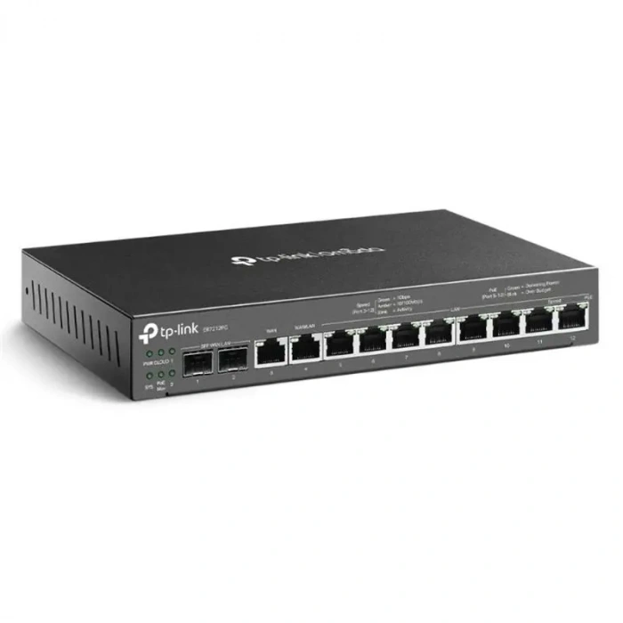 TP-LINK OMADA ER7212PC 2XGIGABIT SFP WAN/LAN PORT 1XGIGABIT RJ45 WAN 1XGIGABIT SFP WAN/LAN 8XGIGABIT VPN ROUTER