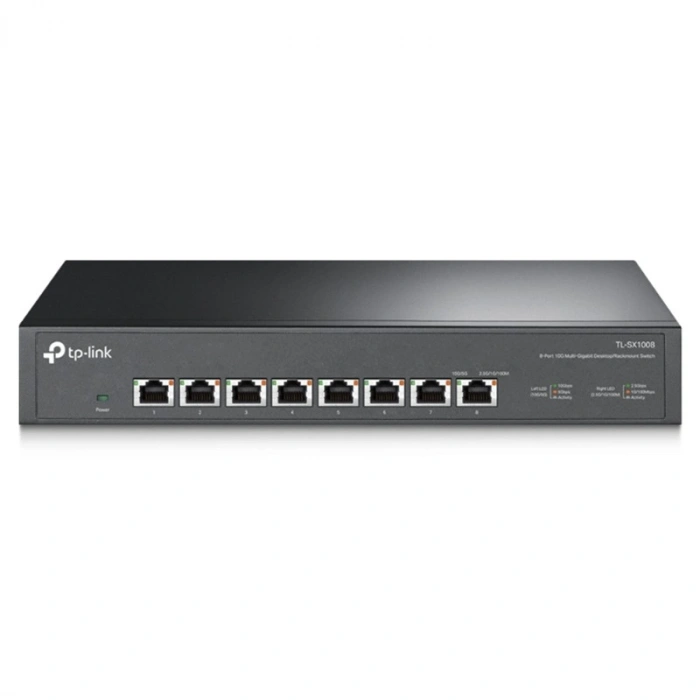 TP-LINK TL-SX1008 8 PORT 10G MULTI GIGABIT RJ45 METAL KASA RACKMOUNT SWITCH