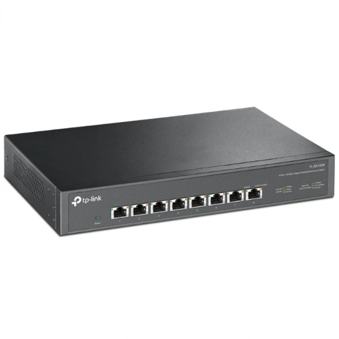 TP-LINK TL-SX1008 8 PORT 10G MULTI GIGABIT RJ45 METAL KASA RACKMOUNT SWITCH