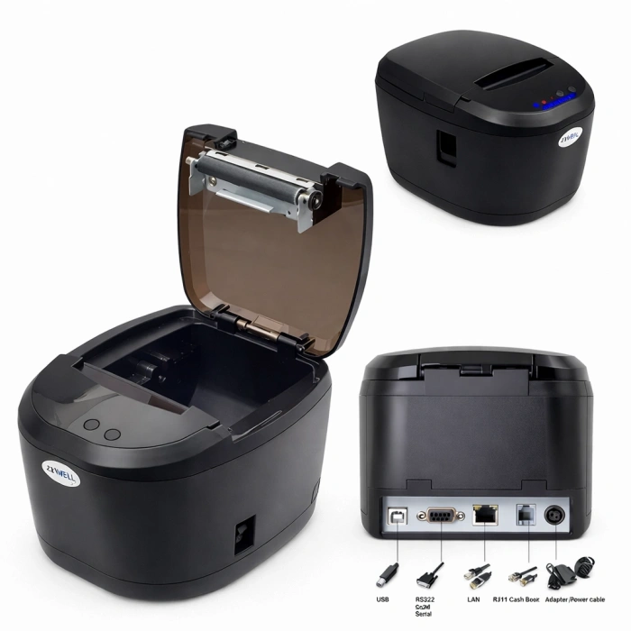 Zywell Zy308 Termal Adisyon Yazıcı 2 Port Usb-Ethernet