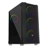 FRISBY FC-9405G 650W 80+ 4X120MM DUAL RING RGB FAN USB 3.0 MİDİ TOWER SİYAH KASA