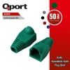 QPORT Q-P5Y 50 Lİ YEŞİL RJ45 KILIFI