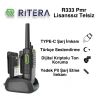 Ritera R333 Pmr Lisanssız El Telsizi