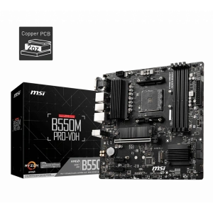 MSI B550M PRO-VDH DDR4 4400MHZ 1XVGA 1XHDMI 1XDP 2XM.2 USB 3.2 MATX AM4 (AMD 5000 VE 3000 SERİSİ İŞLEMCİ UYUMLU)