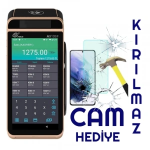 PAX A910SF Android YazarkasaPOS Kırılmaz Cam Hediye