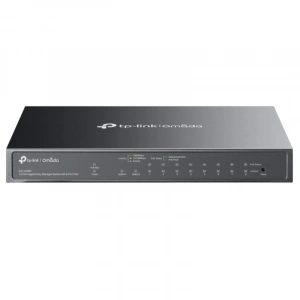 TP-LINK OMADA ES210GMP 10 PORT GIGABIT + 8-PORT POE+ YÖNETİLEBİLİR 123W POE METAL KASA SWITCH