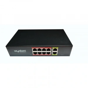 URANIUM POE-G8002-96W 8 PORT GIGABIT + 2 PORT GIGABIT RJ45 UPLINK POE SWITCH (REALTEK CHIPSET)