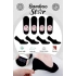 Bambu Kadın Babet Siyah Çorap Dikişsiz Görünmez Kaydırmaz Topuk Silikonlu Premium 4lü Siyah Paket