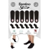 Bambu Kadın Sneaker Siyah Çorap Dikişsiz Görünmez Bilekte Görünmez Spor Çorap Premium 6lı Paket