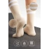 Bambu Kadın Krem Kaydırmaz Taban Silikon Baskı Yoga Fitness Pilates Bale Dans Tenis Çorabı