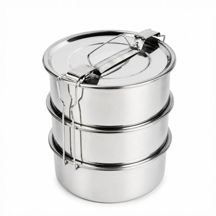 3lü Metal Sefer Tası - Paslanmaz Çelik - 16 cm