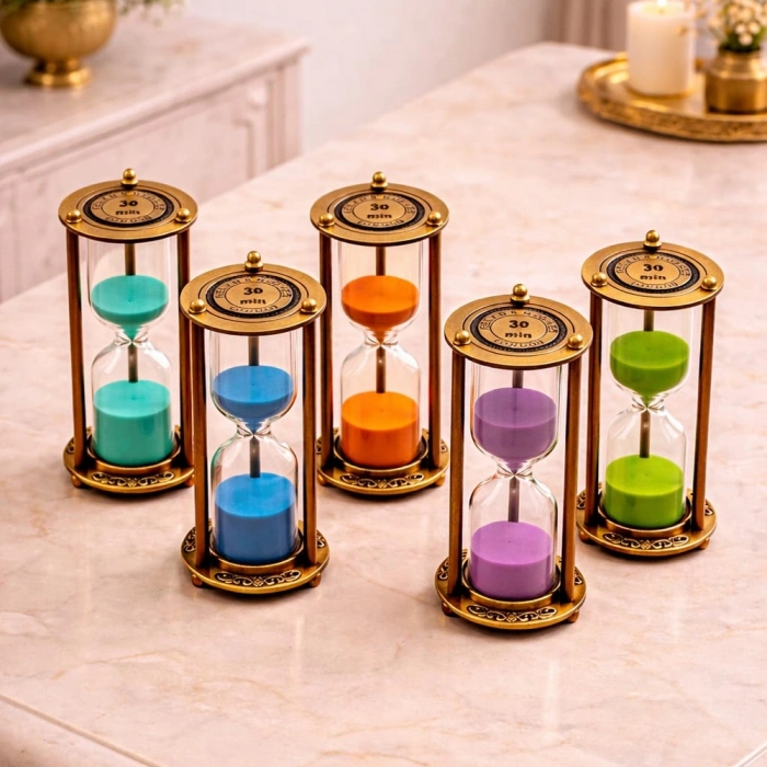 30 Dakikalık Metal Vintage Kum Saati