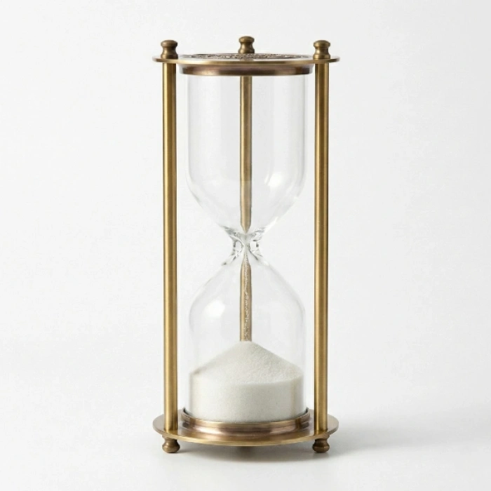 Dekoratif Cam Kum Saati 7x18 cm