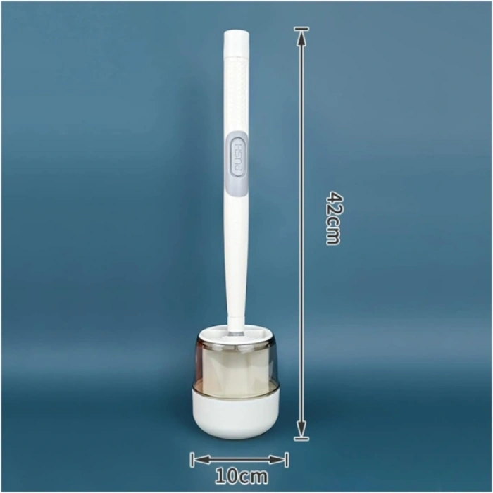 Hazneli Silikon Tuvalet Temizleme Fırçası