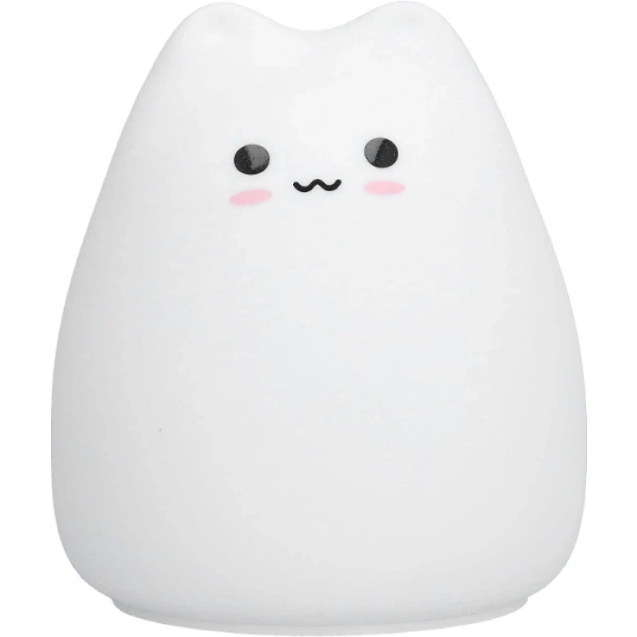 Kedi Tasarımlı Renk Değiştirebilen Dokunmatik Gece Lambası