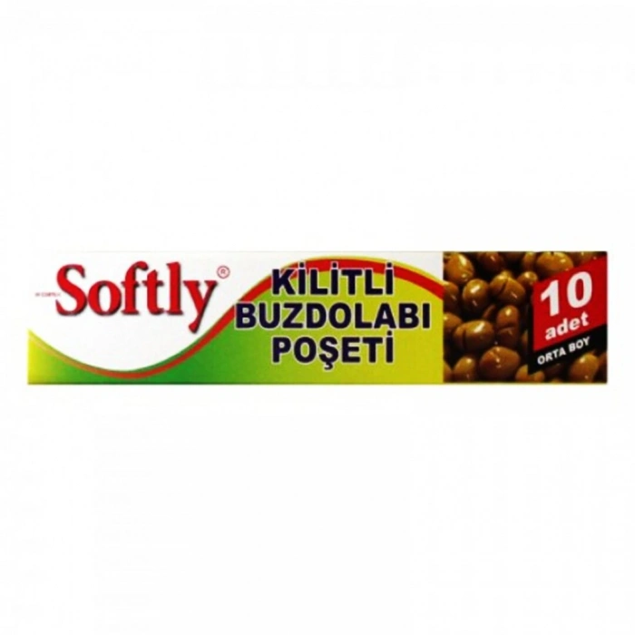 Kilitli Buzdolabı Poşeti - 10lu Paket - Orta Boy