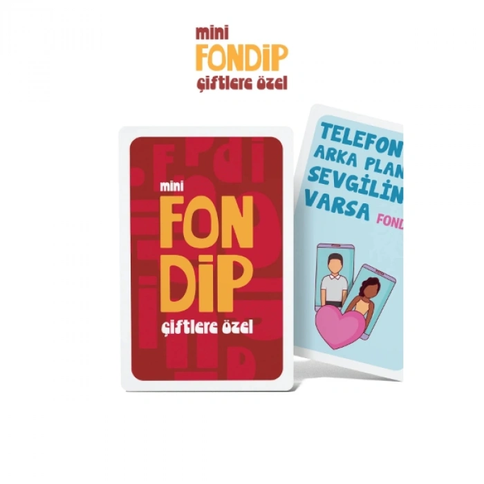 Mini Fondip Çiftlere Özel Eğlenceli Kart Oyunu