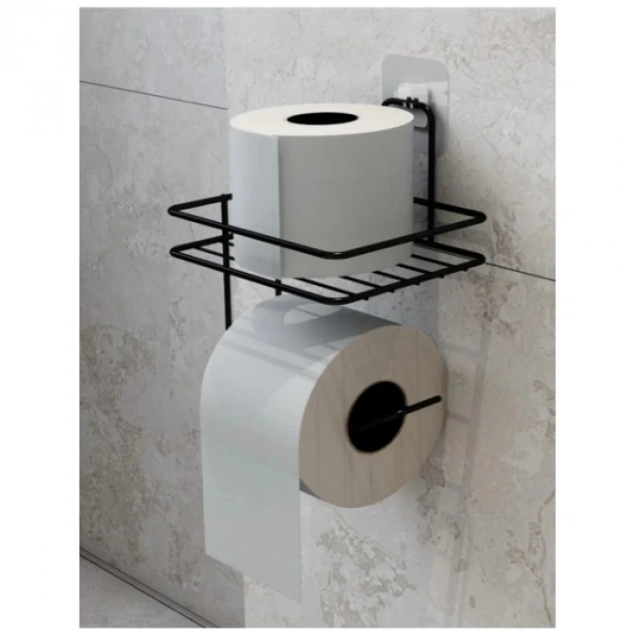 Pratik Yapışkanlı Metal Tuvalet Kağıdı Tutucu