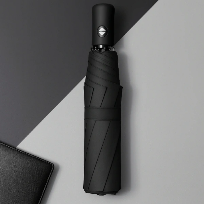 Siyah Kılıflı Otomatik Kompakt Şemsiye