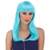 Turkuaz Mavi Parti Peruğu