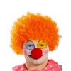 Turuncu Renk Kıvırcık Afro Palyaço Seti