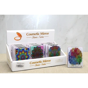 Mandala Desenli Hareketli Sulu El Aynası - Model 2