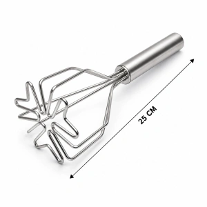 Patates Ezici - Kalp Şekilli - Paslanmaz Çelik - 26 cm Uzunluk
