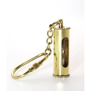 Pirinç Kum Saati Anahtarlık Model 1