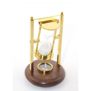 Pirinç Pusulalı Kum Saati Model 2