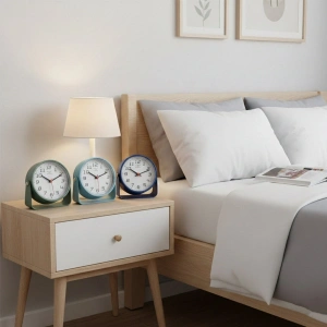 Renkli Yuvarlak Masa Çalar Saati