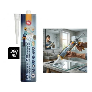 Şeffaf Silikon - 300 ml - Ayna Cam Yapıştırıcı