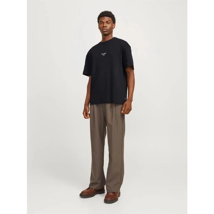 12270638 Sırt Baskkılı Over Size Erkek Tshırt Siyah