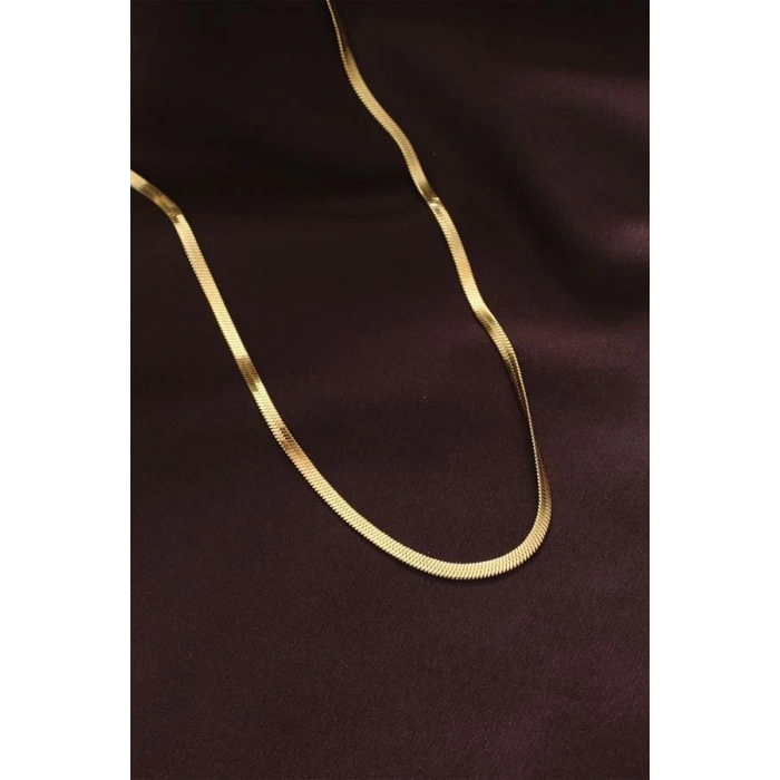 316L Çelik Altın Renk 60 cm İtalyan Zincir Kolye