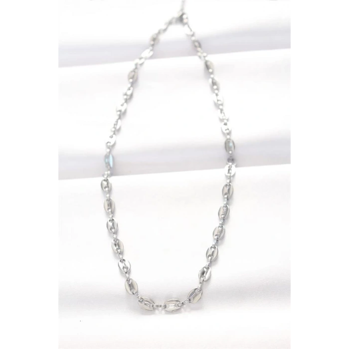 316L Çelik Silver Renk Gemici Zincir Kolye