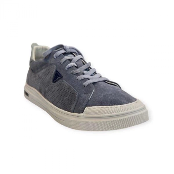 77855 Memory Foam Esnek Taban Hakiki Nubuk Deri Erkek Sneaker Gri