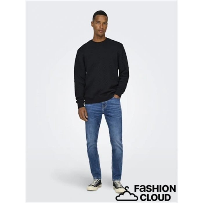 Baklava Desen 2 İplik Erkek Sweat