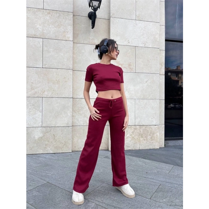 Bol paça pantolonlu alt üst takım