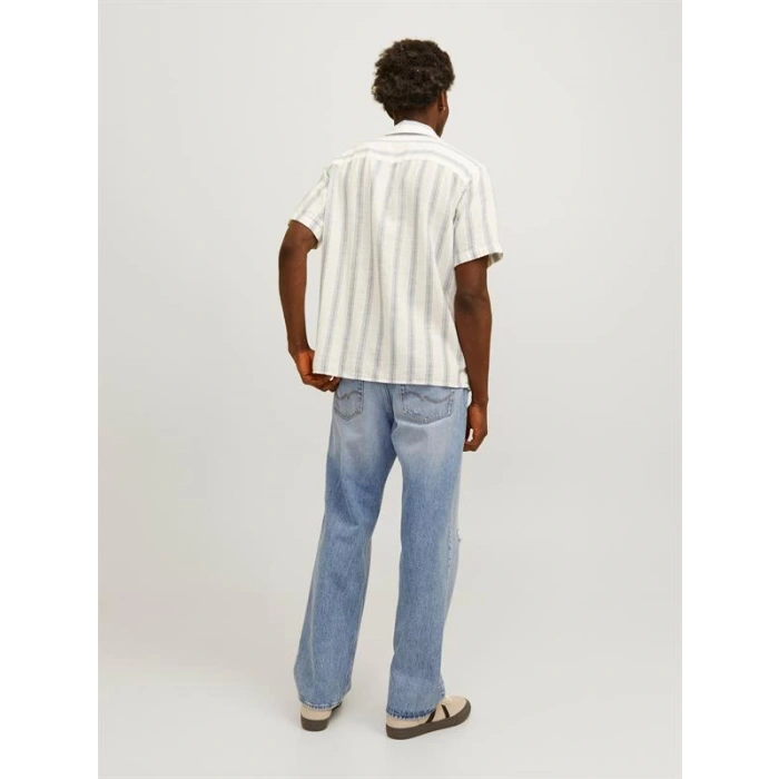 Boru Paça Yırtmaçlı %100 Pamuk Erkek Denim