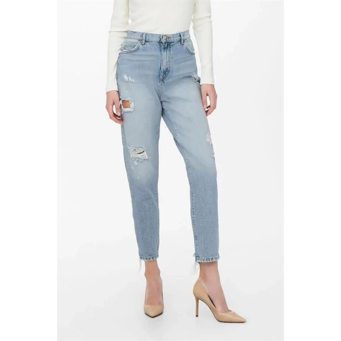 Carrot Fit Yırtık Mom Jean