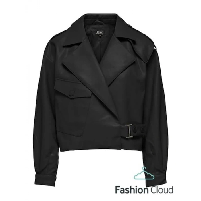 Cep Ve Kemer Detalı Soft Deri Ceket