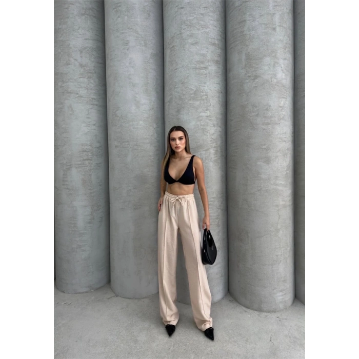 Çımalı Keten Pantolon